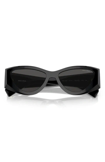 MIU MIU 54MM ANGULAR CAT EYE SUNGLASSES