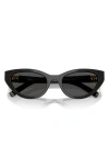 Miu Miu 54mm Butterfly Sunglasses In Black