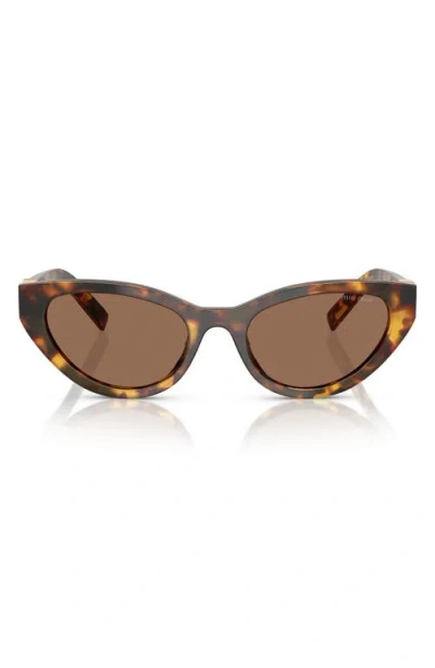 Miu Miu 54mm Butterfly Sunglasses In Metallic