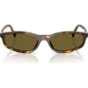 Miu Miu 54mm Irregular Sunglasses In Brown