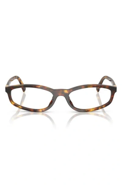 Miu Miu 54mm Irregular Sunglasses In Brown