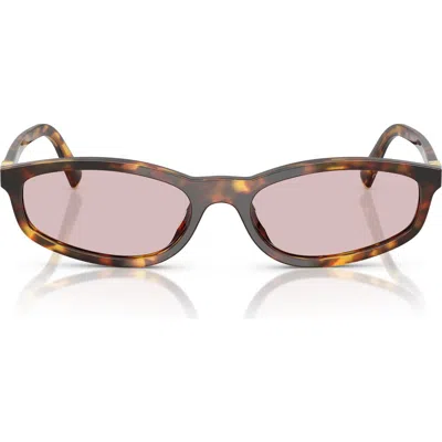 Miu Miu 54mm Irregular Sunglasses In Gray
