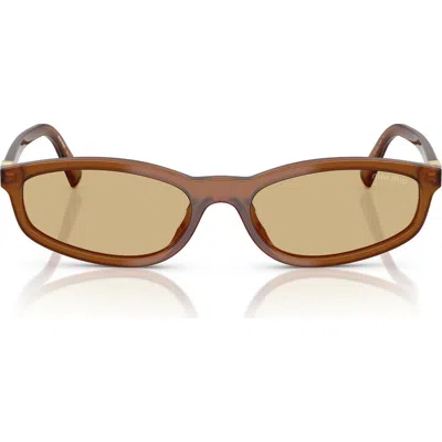 Miu Miu 54mm Irregular Sunglasses In Purple