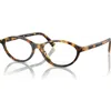 Miu Miu 54mm Oval Optical Glasses In Brown