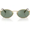 Miu Miu 54mm Oval Sunglasses In Green
