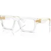 Miu Miu 54mm Rectangle Optical Glasses In Transparent