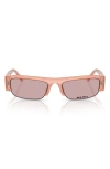 Miu Miu 54mm Rectangular Sunglasses In Pink