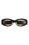 Miu Miu 54mm Rectangular Sunglasses In Black