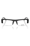 Miu Miu 54mm Rectangular Sunglasses In Black