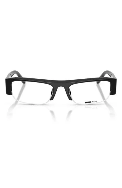 MIU MIU MIU MIU 54MM RECTANGULAR SUNGLASSES