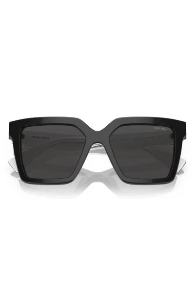 Miu Miu 54mm Square Sunglasses In Black