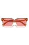 Miu Miu 54mm Square Sunglasses In Pink