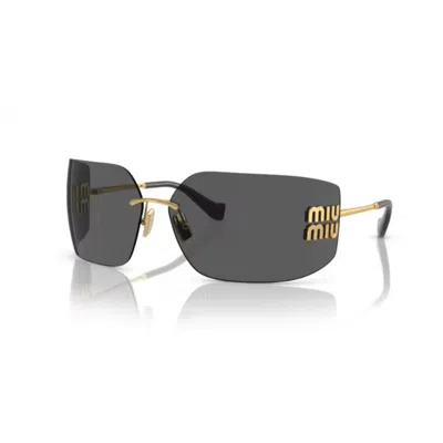 Miu Miu Sunglasses 54ys Sole In Gold