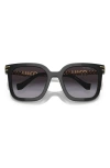 Miu Miu 55mm Gradient Pillow Sunglasses In Black