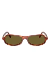 Miu Miu 0mu B10su Rectangular Tortoiseshell Sunglasses In Brown