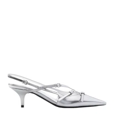 MIU MIU 55MM LEATHER BUCKLE PUMPS