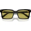 Miu Miu 55mm Rectangular Sunglasses In Black