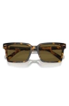 Miu Miu 55mm Rectangular Sunglasses In Blond Havana