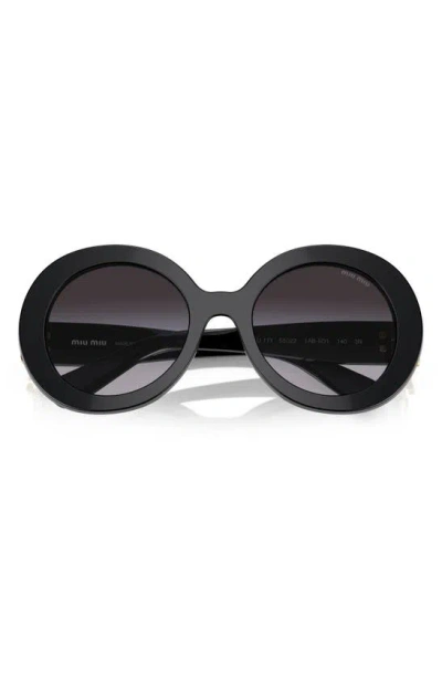 MIU MIU 55MM ROUND SUNGLASSES