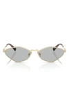 Miu Miu 56zs Geometric-frame Sunglasses In Gold Grey