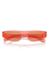 Miu Miu 56mm Irregular Sunglasses In Orange