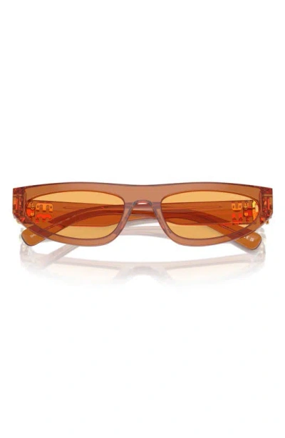 Miu Miu 56mm Irregular Sunglasses In Yellow