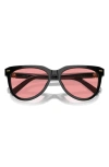 Miu Miu 0mu 12zs 16k1d0 Black Sunglasses In Black