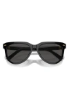 Miu Miu 56mm Phantos Sunglasses In Black/ Dark Grey