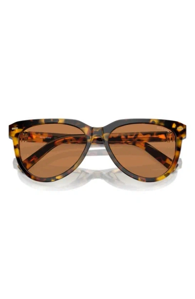 Miu Miu 56mm Phantos Sunglasses In Blond Havana