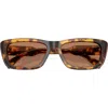 Miu Miu 56mm Rectangular Sunglasses In Multi