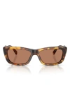 Miu Miu 56mm Rectangular Sunglasses In Pattern