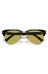 Miu Miu Womens Black Mu 09zs Pilot-frame Acetate Sunglasses In Black