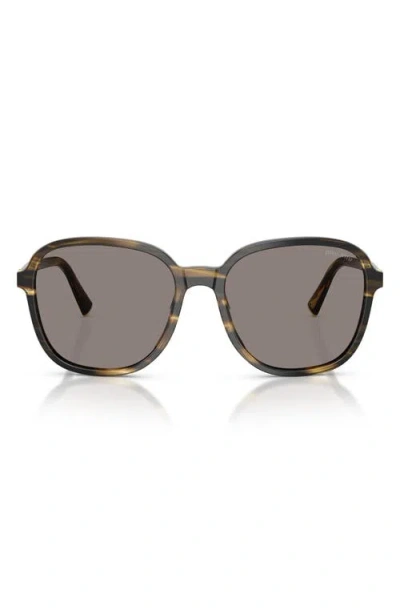 Miu Miu 58mm Polarized Pillow Sunglasses In Multi
