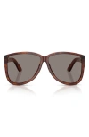 Miu Miu 61mm Pilot Sunglasses In Brown