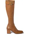 Miu Miu 65mm Buckle-fastening Leather Boots In Multi