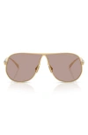 Miu Miu 66mm Oversize Pilot Sunglasses In Brown