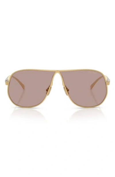 Miu Miu 66mm Oversize Pilot Sunglasses In Brown