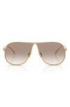 Miu Miu 66mm Oversize Pilot Sunglasses In Gold