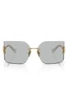 Miu Miu 80mm Oversize Irregular Sunglasses In Gray