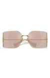 Miu Miu 80mm Oversize Irregular Sunglasses In Pale Gold