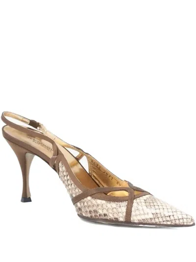 Pre-owned Miu Miu 85mm Cut-out Slingback Pumps