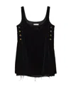 Miu Miu A Dress With A Front Logo In Black