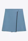 MIU MIU A-LINE MINI WRAP SKIRT