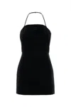Miu Miu Women's Stretch Velvet Mini Dress In Nero