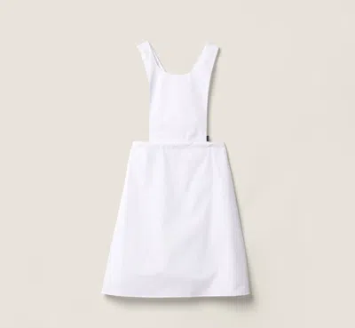 Miu Miu Women White Scoop Neck Mini Dress