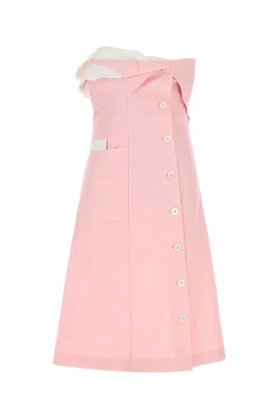 MIU MIU ABITO IN POPELINE ROSA DONNA