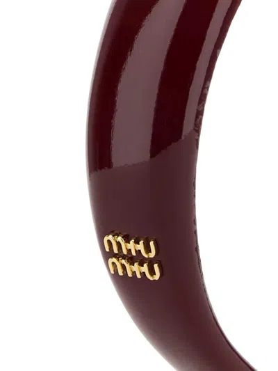 Miu Miu Accessori Capelli Vernice