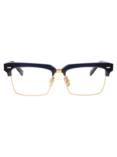 Miu Miu Acetate Blue Optical Glasses In Black