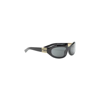 Miu Miu Acetate Nero Sunglasses In Black