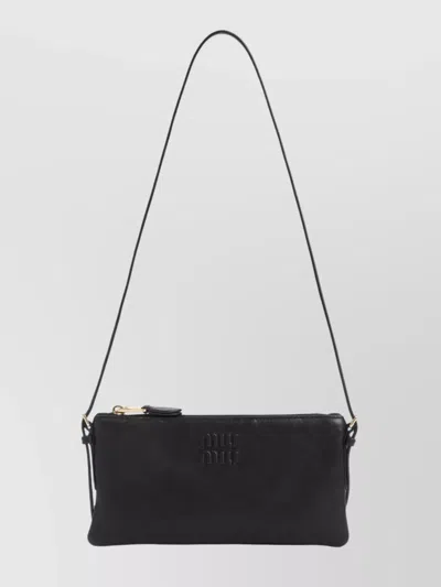 Miu Miu Adjustable Leather Handle Pouch